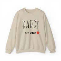 DADDY Est. 2024 Custom Crewneck Sweatshirt