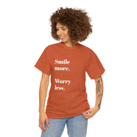 SMILE MORE...Positive vibe, Unisex Summer Fun Tee - Jay's Pretty Little Things For You