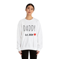 DADDY Est. 2024 Custom Crewneck Sweatshirt