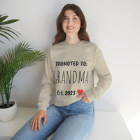 "PROMOTED TO GRANDMA Est. 2023" Custom Crewneck Sweatshirt