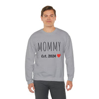 "MOMMY Est. 2024" Custom Crewneck Sweatshirt