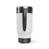 "50TH YEAR ANNIVERSARY" Stainless Steel Travel Mug with Handle, 14oz