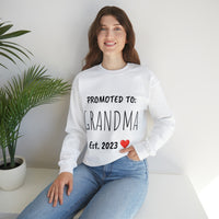 "PROMOTED TO GRANDMA Est. 2023" Custom Crewneck Sweatshirt