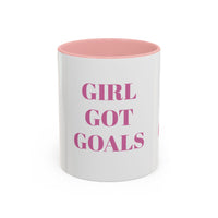 Inspirational Accent Coffee Mug - "Girl Got Goals" - Perfect Gift for Ambitious Women