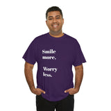 SMILE MORE...Positive vibe, Unisex Summer Fun Tee - Jay's Pretty Little Things For You