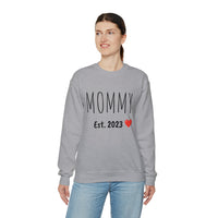 "MOMMY Est. 2023" Custom Crewneck Sweatshirt