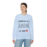 "PROMOTED TO GRANDMA Est. 2023" Custom Crewneck Sweatshirt