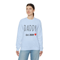 DADDY Est. 2024 Custom Crewneck Sweatshirt