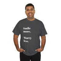 SMILE MORE...Positive vibe, Unisex Summer Fun Tee - Jay's Pretty Little Things For You