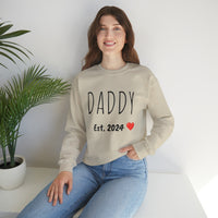 DADDY Est. 2024 Custom Crewneck Sweatshirt