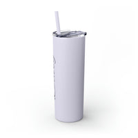 Daisy Custom Skinny Tumbler with Straw, 20oz