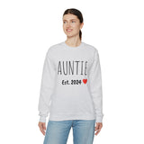 "AUNTIE Est. 2024" Custom Crewneck Sweatshirt