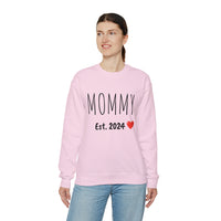 "MOMMY Est. 2024" Custom Crewneck Sweatshirt