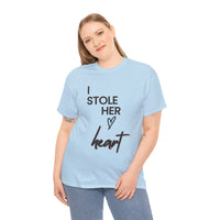 I STOLE HER HEART MEN'S Tee... prewedding photo, engagement or bridal photography tee