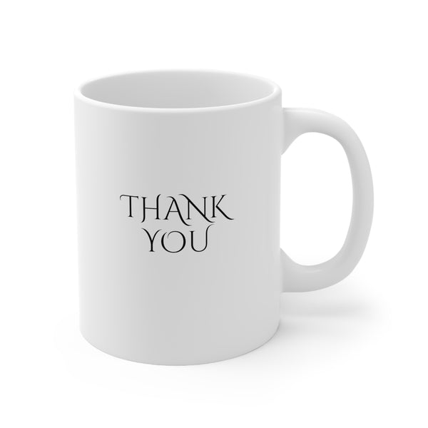 "THANK YOU" Ceramic Gift Mug 11oz