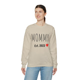 "MOMMY Est. 2023" Custom Crewneck Sweatshirt