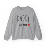 DADDY Est. 2024 Custom Crewneck Sweatshirt