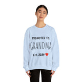 "PROMOTED TO GRANDMA Est. 2024" Custom Crewneck Sweatshirt