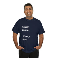 SMILE MORE...Positive vibe, Unisex Summer Fun Tee - Jay's Pretty Little Things For You