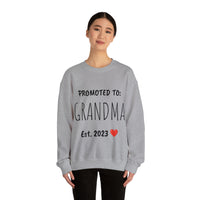 "PROMOTED TO GRANDMA Est. 2023" Custom Crewneck Sweatshirt