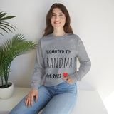 "PROMOTED TO GRANDMA Est. 2023" Custom Crewneck Sweatshirt