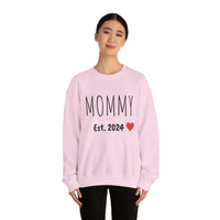 "MOMMY Est. 2024" Custom Crewneck Sweatshirt