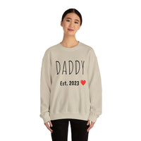 "DADDY Est. 2023" Giftable  Custom Crewneck Sweatshirt