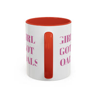 Inspirational Accent Coffee Mug - "Girl Got Goals" - Perfect Gift for Ambitious Women