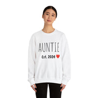 "AUNTIE Est. 2024" Custom Crewneck Sweatshirt