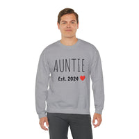 "AUNTIE Est. 2024" Custom Crewneck Sweatshirt