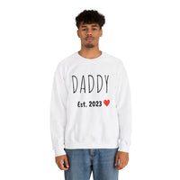 "DADDY Est. 2023" Giftable  Custom Crewneck Sweatshirt