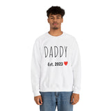 "DADDY Est. 2023" Giftable  Custom Crewneck Sweatshirt