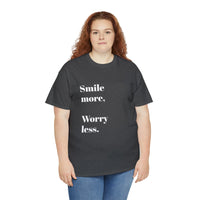 SMILE MORE...Positive vibe, Unisex Summer Fun Tee - Jay's Pretty Little Things For You