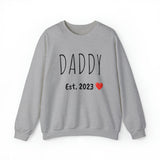 "DADDY Est. 2023" Giftable  Custom Crewneck Sweatshirt