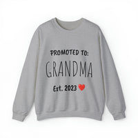 "PROMOTED TO GRANDMA Est. 2023" Custom Crewneck Sweatshirt