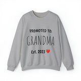 "PROMOTED TO GRANDMA Est. 2023" Custom Crewneck Sweatshirt