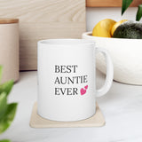 "BEST AUNTIE EVER" Ceramic Gift Mug 11oz