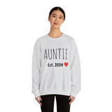 "AUNTIE Est. 2024" Custom Crewneck Sweatshirt