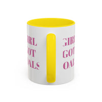 Inspirational Accent Coffee Mug - "Girl Got Goals" - Perfect Gift for Ambitious Women