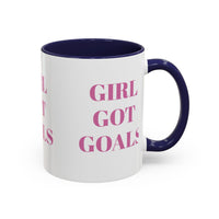 Inspirational Accent Coffee Mug - "Girl Got Goals" - Perfect Gift for Ambitious Women