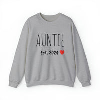 "AUNTIE Est. 2024" Custom Crewneck Sweatshirt