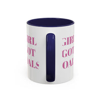 Inspirational Accent Coffee Mug - "Girl Got Goals" - Perfect Gift for Ambitious Women