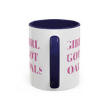 Inspirational Accent Coffee Mug - "Girl Got Goals" - Perfect Gift for Ambitious Women