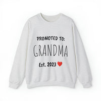 "PROMOTED TO GRANDMA Est. 2023" Custom Crewneck Sweatshirt