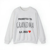 "PROMOTED TO GRANDMA Est. 2023" Custom Crewneck Sweatshirt