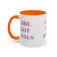 Inspirational Accent Coffee Mug - "Girl Got Goals" - Perfect Gift for Ambitious Women