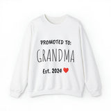 "PROMOTED TO GRANDMA Est. 2024" Custom Crewneck Sweatshirt