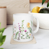 "BEAUTIFUL FLORAL PRINTS" Giftable Ceramic Mug 11oz