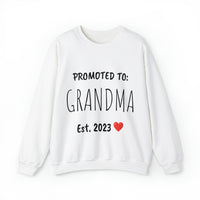 "PROMOTED TO GRANDMA Est. 2023" Custom Crewneck Sweatshirt