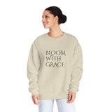 "BLOOM WITH GRACE" Giftable Women's Crewneck Sweatshirt